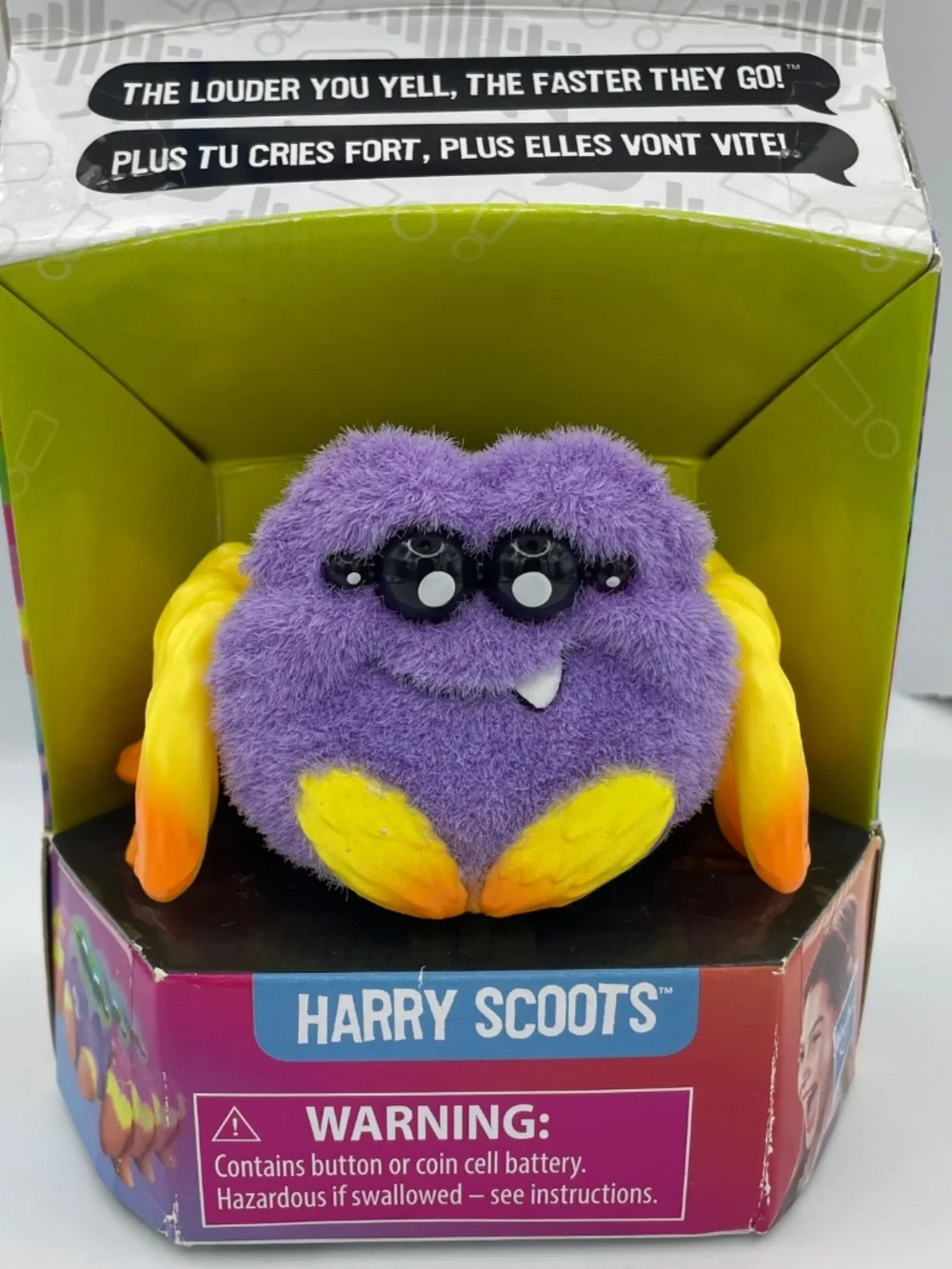 Yellies! Harry Scoots spider voice activated pet toy